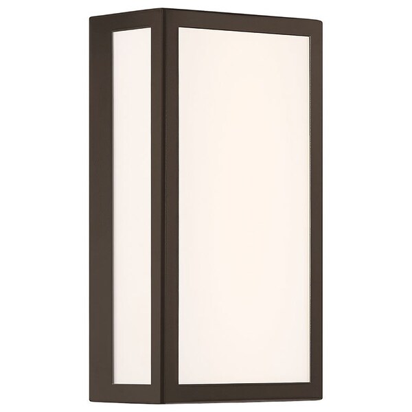 Access Lighting GEO, Dual Voltage Outdoor LED Wall Mount, Bronze Finish, Acrylic Lens Acrylic 20090LEDMG-BRZ/ACR - main